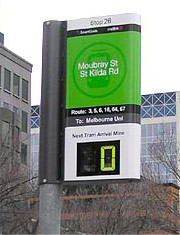 Public Passenger Information Display with Flip Digit Display