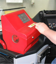 Ticket machine with unique barcode printout